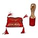 KPAVIR Hand-Hammered Tibetan Singing Bowls Set Musical Instrument for Meditation with Stick and Cushion (Bowl Size - 5 Inches)
