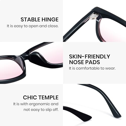Image of Cyxus Blue Light Glasses Men Women Reduce Eye Strain UV400 Protection 8082