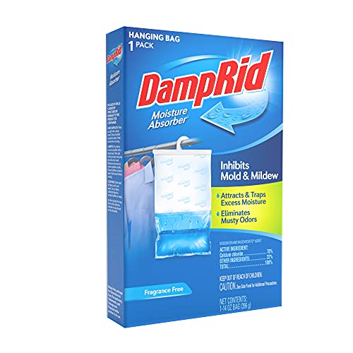 DampRid Fragance Free Hanging Moisture Absorber, 14 ounce (Pack of 6)