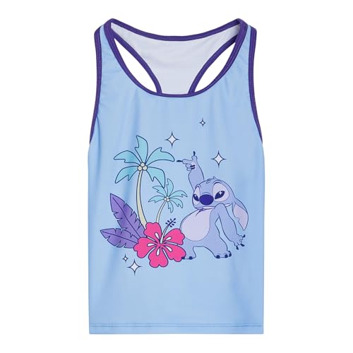 Disney Lilo & Stitch Girls Racerback UPF 50+ Tankini Top and Swim Shorts Outfit Set Little Kid to Big Kid Sizes (6-14-16)2
