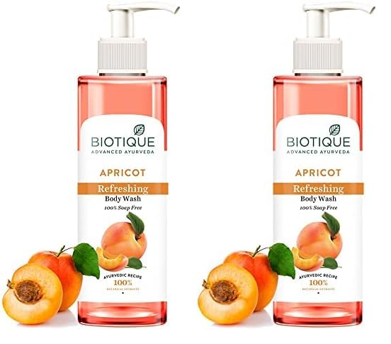 Biotique Apricot Refreshing Body Wash | Keeps Skin Fresh and Clean | Brightens Skin and Reducing Dark Spots | 100% Botanical Extracts | Suitable for All Skin Types | 200ml (Pack of 2)-image-43