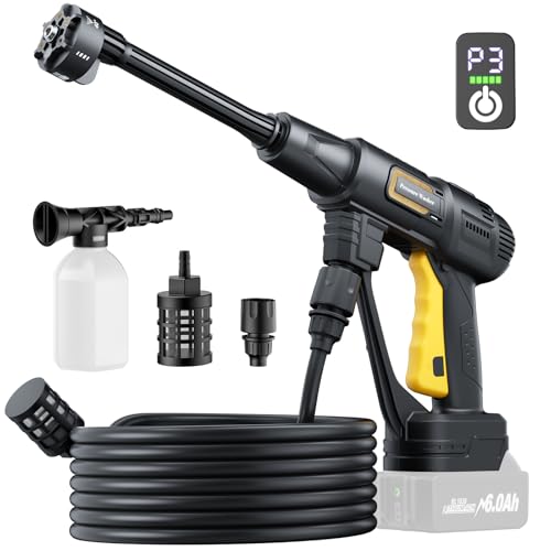 Pressure Washer for makita 18V (NO battery) Cordless Battery Pressure Washer Jet Washers for Car Garden Home Patio with foam spray pot and 5m water hose 6 in 1 Nozzles Water Gun