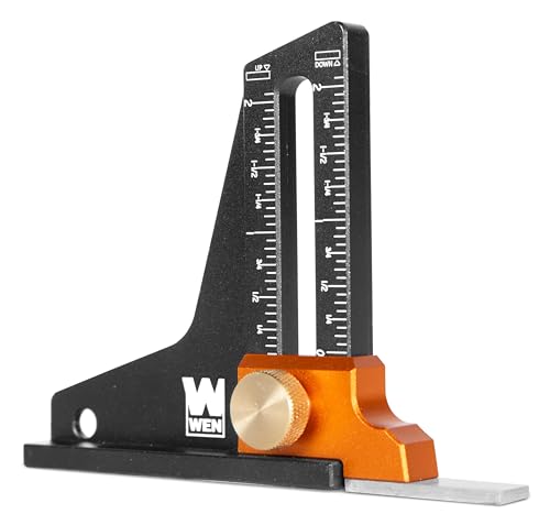 WEN 2-Inch Dual-Scale Tool Setup and Height Gauge for Band Saws Table Saws Router Tables and Woodworking Equipment (ME522G)