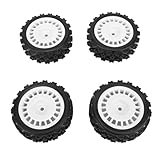 [Elevata durata] Realizzati con materiali di alta qualità e resistenti all'usura, questi pneumatici per auto da rally RC vantano un'eccellente elasticità e resistenza all'abrasione. Sono progettati per un uso ad alta resistenza e prestazioni di lunga durata.