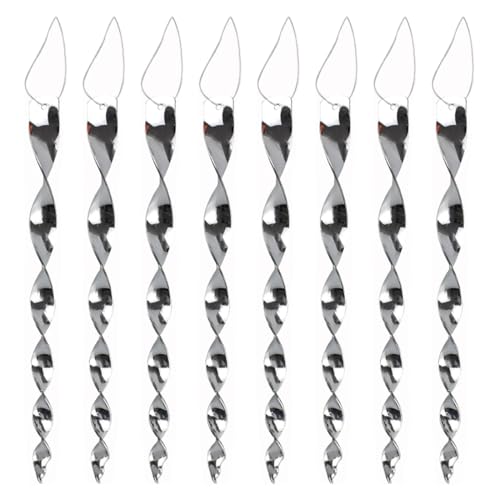 WUYJI 8 mulinelli a vento in acciaio inox, efficaci repellenti per uccelli da balcone, protezione per uccelli, campanelli a vento repellenti per uccelli per giardini e frutteti