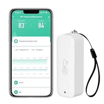 Tuya – Capteur De Température Et D'humidité WiFi, Avec Sonde Externe, écran LCD, Moniteur à Distance, Thermomètre Et Hygromètre D'intérieur, Application Smart Life