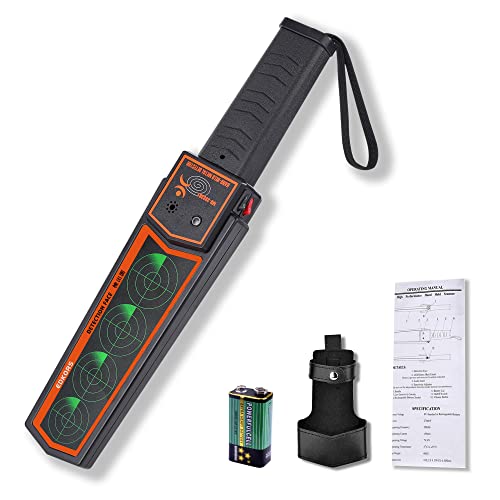 EDKORS Handheld Metal Detector Wand, Portable Security Scanner, Detects Weapons, Nails, Knives, Other Metal Objects, Perfect for Kids, Men, Seniors, Hobbyists, Outdoor Enthusiasts