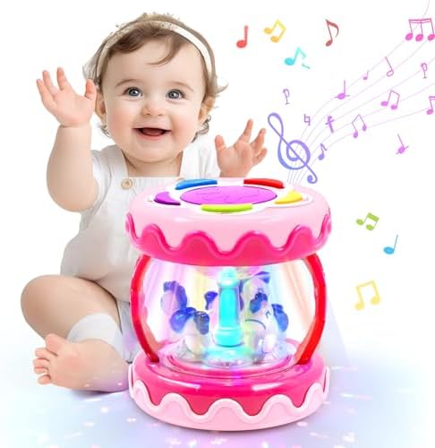 Gift Idea 4: Baby Unicorn Carousel Musical Light-Up Toy