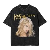 Keshas Men's Women's Vintage Oversized Fans Short Sleeve T-Shirt Small