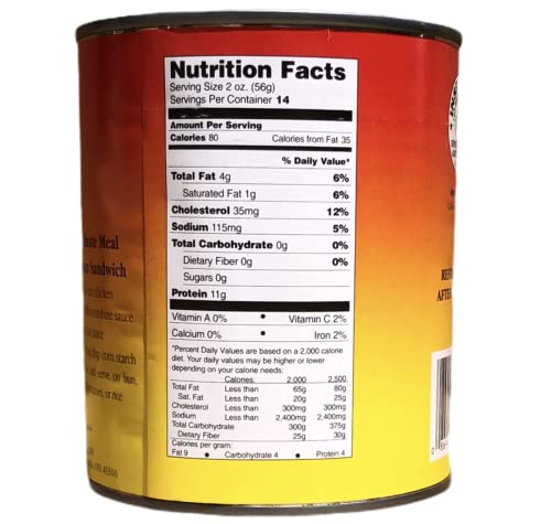 Yoders Fully Cooked Canned Chicken Chunks Case