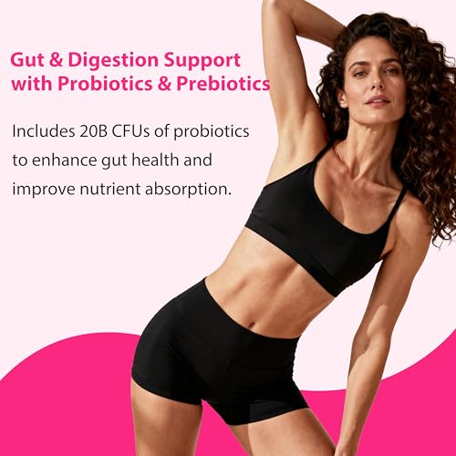 Image of Collagen Powder for Women, Collagen Peptides Powder with Probiotics, Prebiotic Collagen Protein for Skin, Hair, Bone & Joint | 16-in-1 Sugar-Free Formula, Unflavored