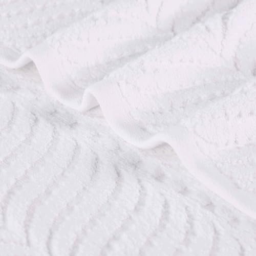 Superior CHEV BATH JAQ-SOL WH Cotton Chevron Bath Towel Set thumb #8