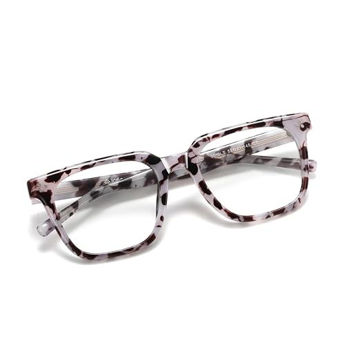 Image of Oversized Square Blue Light Glasses for Woman Men fashion Reduce Eyestrain Protection for TV /Computer /Gaming