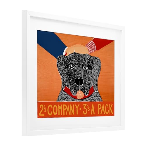 Affiche encadrée chien blanc Stupell Industries 33x40 cm - 3