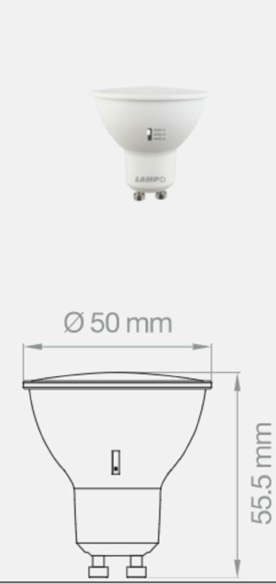 Luceco - Faretto GU10 Fisso Ignifugo Faretto Fisso Antincendio GU10 - Foto 4