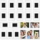 Kurtzy 20er Pack Mini Polaroid Bilderrahmen magnetisch - 20x Fotomagnete selbst gestalten - Magnet Bilderrahmen für Passfoto 7 x 4,5 cm - Kühlschrankmagnete für Kleine Fotos