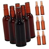 Beaupretty 18 Piezas Mini Botellas Cerveza Juguetes Miniaturas para Casas Muñecas Decoración Bar Fiesta
