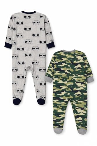 Image of TuddyBuddy 100% Cotton Multi Color Zipper Romper Sleepsuit /Romper /Jumpsuit for Baby Boy & Baby Girl