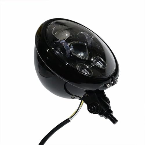 Phare LED pour moto Harley avec support 10mm et boîtier compact de 5.75 pouces