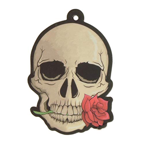 Preisvergleich Produktbild Unbekannt Totenkopf und Rose Lufterfrischer - Duftbaum Auto Lufterfrischer