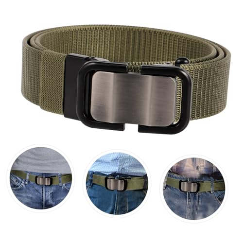 Automatic Buckle Nylon Belt for Men and Breathable Casual Waistband for Jeans Shorts and Work Wear and Easy to Use3