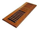 Decor Grates WLC414-N Floor Register, Natural Brazilian Cherry