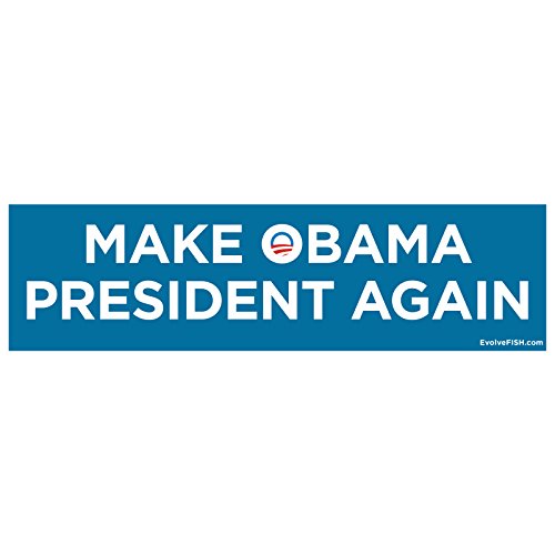 Sticker pour pare-chocs Obama EvolveFISH grand format vinyle auto - 2