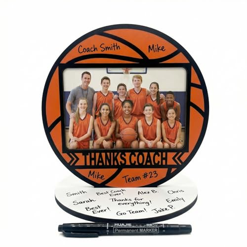 WONGSAI Basketball Picture Frame Wooden Athlete Photo Frame
