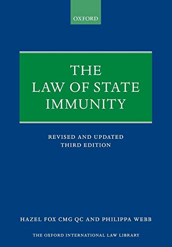 Cover of The Law of State Immunity (Oxford International Law Library)