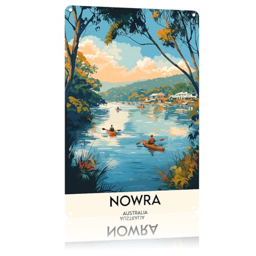 Nowra Australia Vintage Funny Metal Sign Retro Kitchen