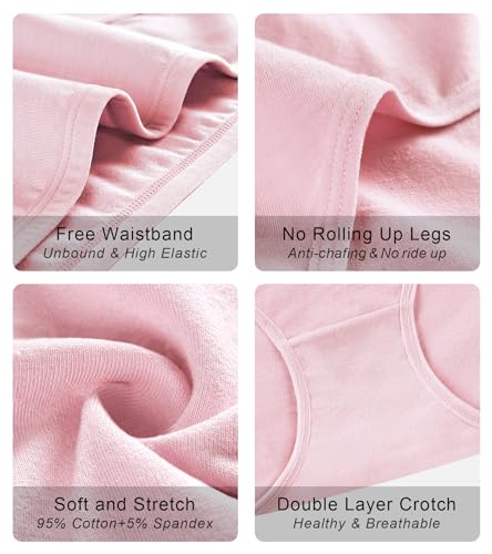 Olikeme Womens Underwear Cotton Hipster Panties Low Rise No Show Underwear Soft Stretch Breathable Ladies Briefs 6 Pack thumb #4