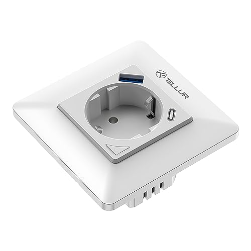 TELLUR SMART Enchufe Inteligente Alexa, Enchufe WiFi de Pared, 3600W, 16A, PD USB-C 20W, USB-A 18W, Remoto por APP y Voz, Toma WiFi Compatible con Alexa, Google y Siri Shortcuts, Monitoreo de Energía - imagen 2