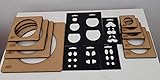  Desconocido Lote de 10 Plantillas para termoformar Cabezas de fofuchas + Plantillas para Pintar Cara de Regalo…