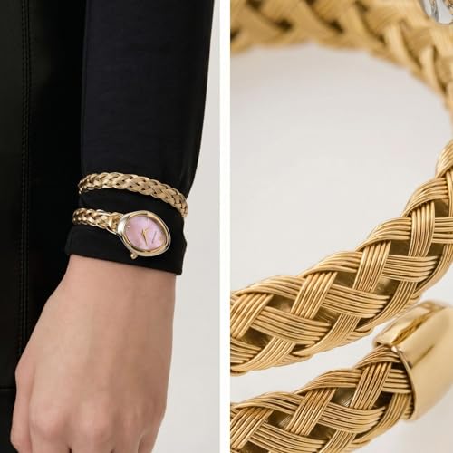 Image of Gold Jewellery Style Watch for Women | Fashion Bangle Analog Wrist Watch