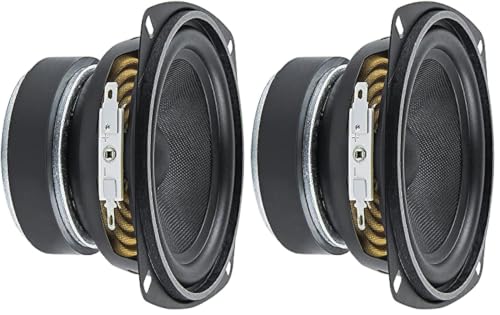 PRV AUDIO 4 Inch Midrange Speaker 4MR60-4, 60 Watts Program Power, 4 Ohm, 30 Watts RMS Power Pro...