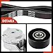 A-Premium Engine Serpentine Belt Drive Kit Compatible with Chevrolet Colorado 2004-2012 & GMC Canyon 2004-2012 & Hummer H3 2006-2010, H3T 2009-2010 & Isuzu i-280 i-350 2006, i-290 i-370 2007-2008