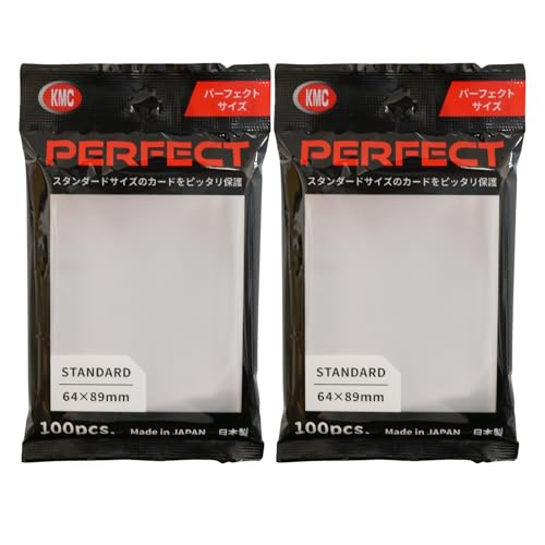 KMC 100 Pochettes Card Barrier Perfect Size Soft Sleeves 2 Pack Value Set !