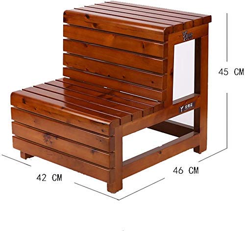 Taburete de cedro de alta calidad con escalera de 3 escalones de madera 2