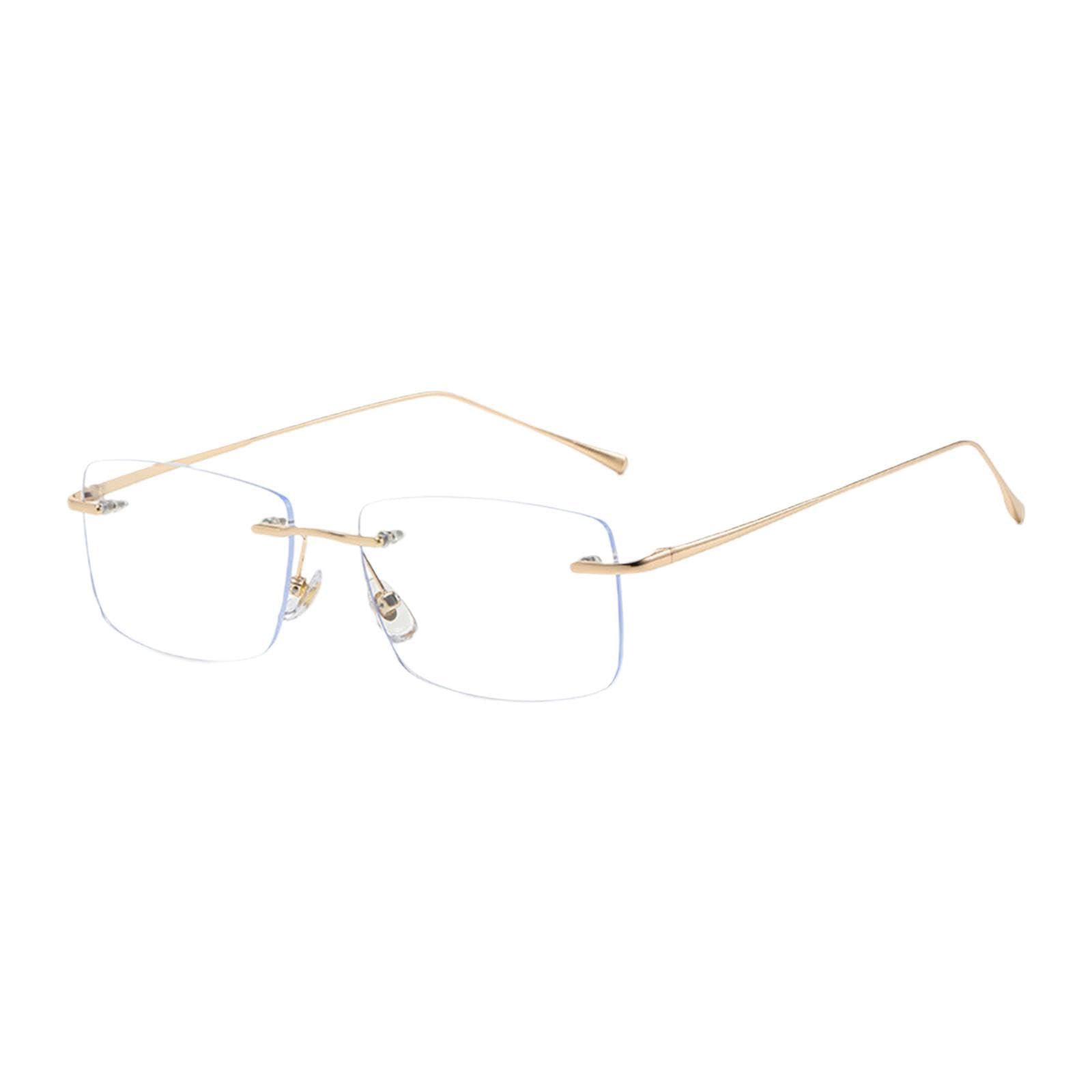 CALANDIS® Frameless Glasses Ultralight Rimless Stylish Men Women Versatile Eye Glasses Gold | Sunglasses | Sunglasses & Fashion Eyewear | Mens Accessories-image-7