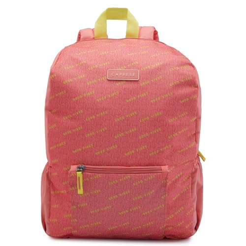 Image of Caprese Zoe Laptop Backpack | Backpack for Women | Peach (Large)