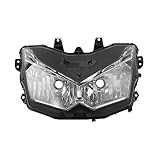 TCT-MOTORPARTS Front Headlight Lamp Assembly Clear Lens Fits for Kawasaki Z1000 Z 1000 2010-2013
