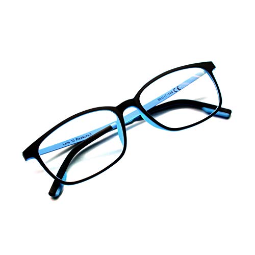 PIXEL LENS SKY occhiali PC, TV, Gaming, comfort visivo, contro stanchezza occhi, montatura ultra leggera Acciaio-TR90, RIDUZIONE LUCE BLU 41% e UV 100% certificata Università Torino. Filtro Monitor