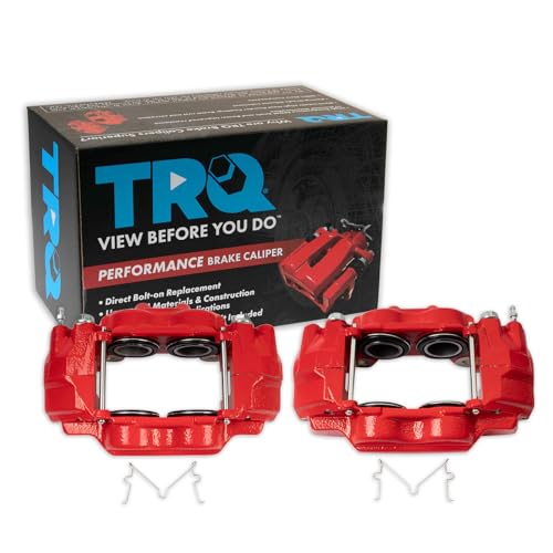 Image of TRQ Performance Front Left and Right Brake Caliper Set Compatible with 00-06 Toyota Tundra with Caliper Casting #13WL 03-05 4Runner with Caliper Casting #13WL 03-07 Sequoia with Caliper Casting #13WL