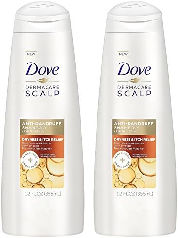 Dove Dermacare Scalp - Anti-Dandruff Shampoo - Dryness & Itch Relief - 12 Fl Oz (Pack of 2)