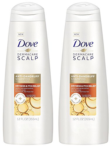 Dove Dermacare Scalp - Anti-Dandruff Shampoo - Dryness & Itch Relief - 12 Fl Oz (Pack of 2)