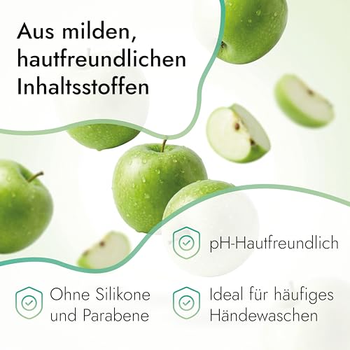 Hygiene VOS Schaumseife Apfel 5L Kanister – Handseife Nachfüllkanister für Schaumseifenspender – milde Seife mit Glycerin, pH 6