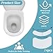 DELORIGIN 14pcs Toilet Splash Guard Self Adhesive Pee Guard Pad Toilet Seats Cover Pad Toilet Mats Toilet Keep Clean Guard Potty Training Mat for Men Washroom Lavatory Restroom Hotel Public Toilet