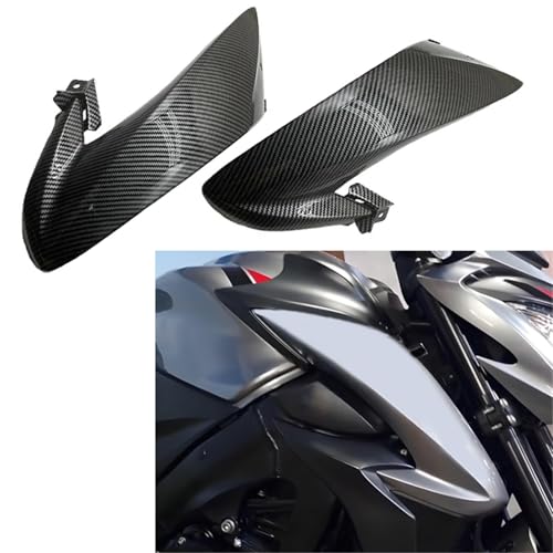 Ailettes de carénage Suzuki GSXS 1000 carbone pour éviter les turbulences avant moto
