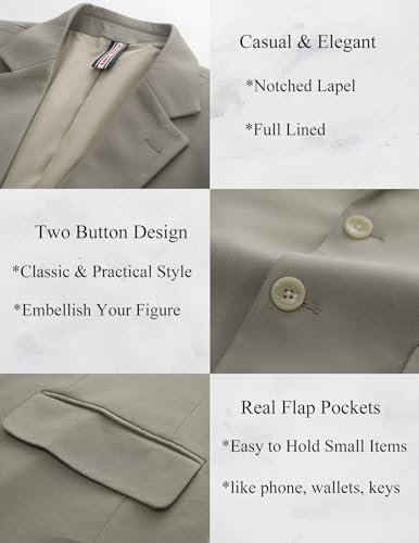 PJ PAUL JONES Men's Casual Blazer Suit Jackets Two Button Stretch Lightweight Sport Coats3