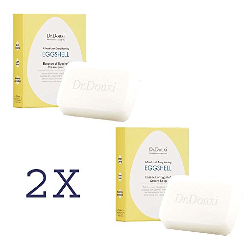 2x DR.DOUXI Essence of Eggshell Cream Moisturizing Face Washing Soap Bar